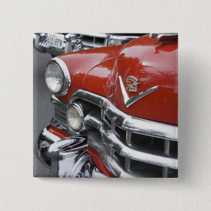 Bóton Quadrado 5.08cm WA, Seattle, automóvel americano clássico