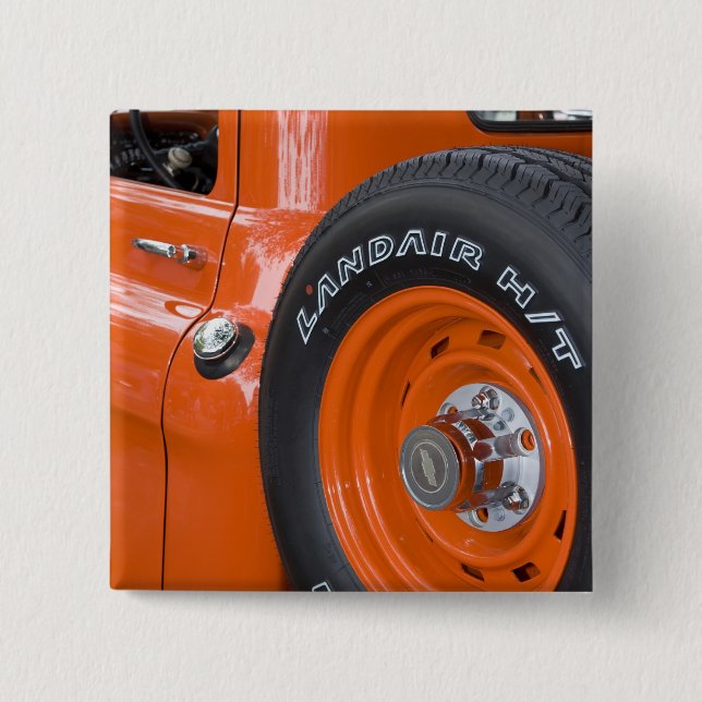 Bóton Quadrado 5.08cm WA, Seattle, recolhimento clássico (Frente)