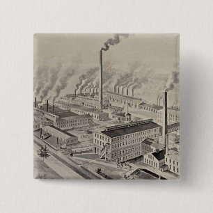 Bóton Quadrado 5.08cm Wallace & Sons, Ansonia