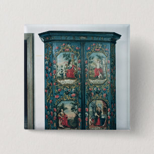 Bóton Quadrado 5.08cm Wardrobe decorado com cenas dos quatro