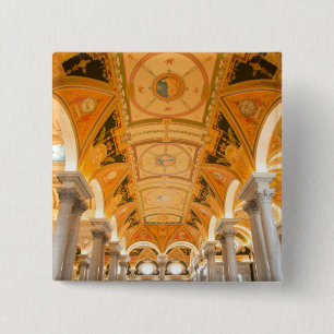 Bóton Quadrado 5.08cm WASHINGTON, C.C. EUA. Passagem do segundo andar