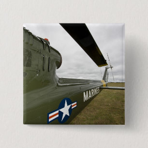 Bóton Quadrado 5.08cm Washington, Olympia, airshow. militar