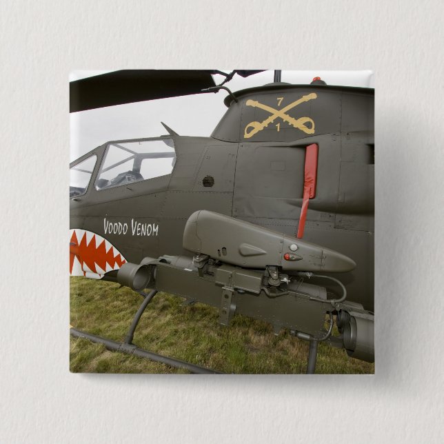 Bóton Quadrado 5.08cm Washington, Olympia, airshow militar. 8 (Frente)