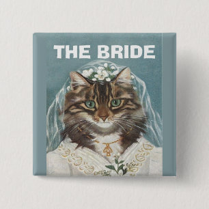 Bóton Quadrado 5.08cm Wedding, a noiva, festa de solteira, partido de