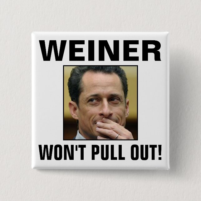 Bóton Quadrado 5.08cm Weiner - não retirará! (Frente)