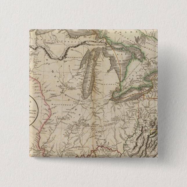 Bóton Quadrado 5.08cm Western Terr, Kentucky, Pennsylvania, etc. (Frente)