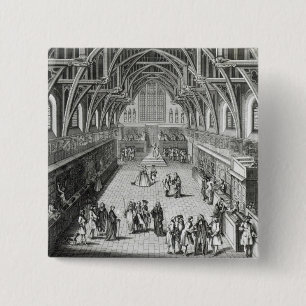 Bóton Quadrado 5.08cm Westminster Hall, o primeiro dia do termo