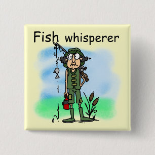 Bóton Quadrado 5.08cm Whisperer dos peixes