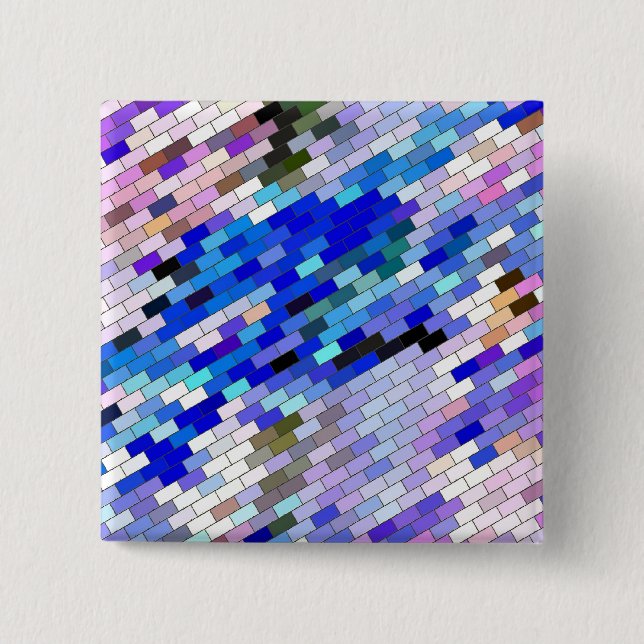 BÓTON QUADRADO 5.08CM WILDFLOWERS (Frente)