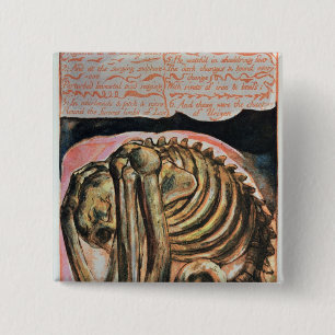 Bóton Quadrado 5.08cm William Blake a criação de Urizen no material
