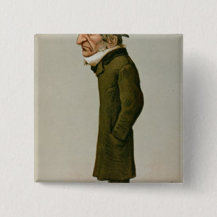 Bóton Quadrado 5.08cm William Ewart Gladstone
