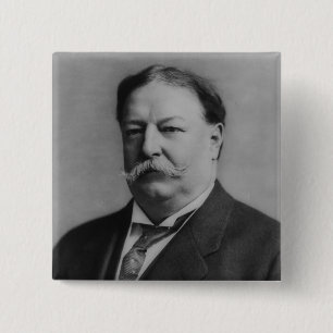 Bóton Quadrado 5.08cm William Howard Taft