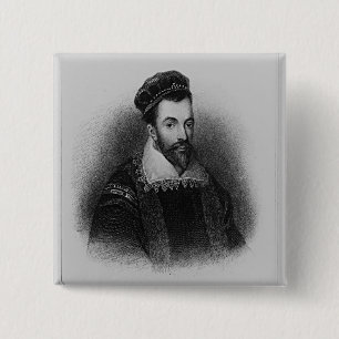 Bóton Quadrado 5.08cm William Maitland de Lethington