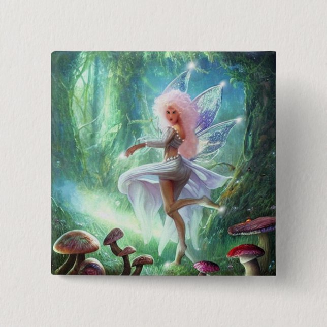 Bóton Quadrado 5.08cm Willow Wisp- (Frente)