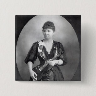 Bóton Quadrado 5.08cm Wilma Norma Neruda, senhora Halle