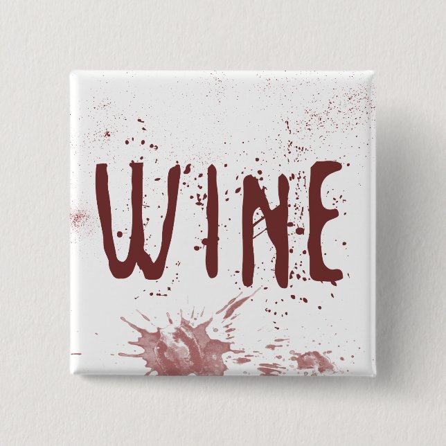 Bóton Quadrado 5.08cm Wine (Frente)
