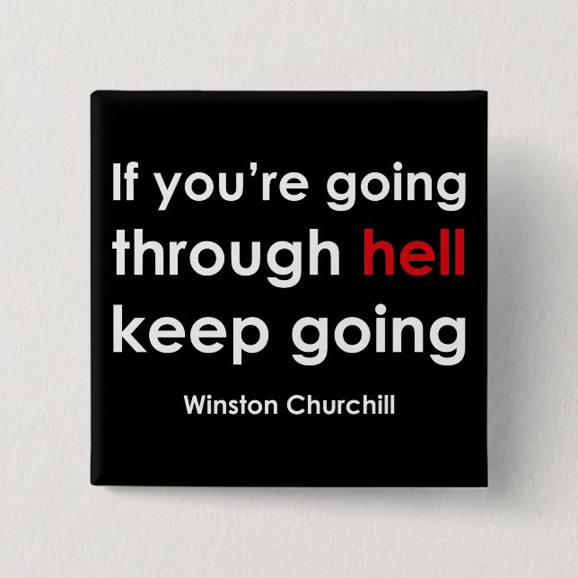 Bóton Quadrado 5.08cm Winston Churchill (Frente)