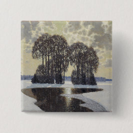 Bóton Quadrado 5.08cm Winter (por Vilhelms Purvitis)