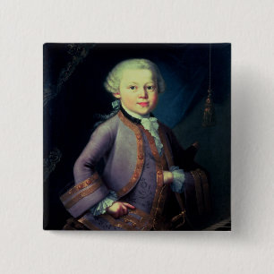 Bóton Quadrado 5.08cm Wolfgang Amadeus Mozart, 1763