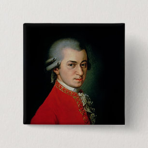 Bóton Quadrado 5.08cm Wolfgang Amadeus Mozart, 1818