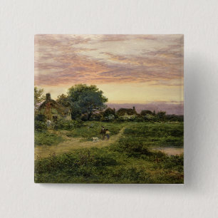 Bóton Quadrado 5.08cm Worcestershire Casa de campo, 1912