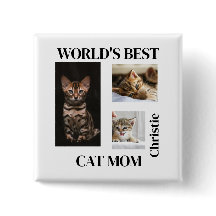 World's Best Cat Mom Custom Name Gift