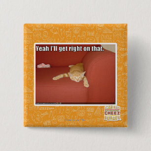 Bóton Quadrado 5.08cm Yeah eu obterei direito naquele