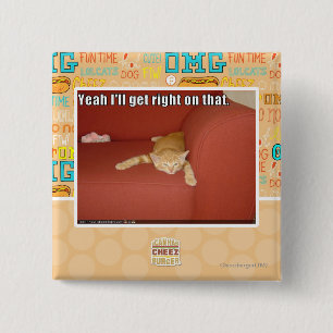 Bóton Quadrado 5.08cm Yeah eu obterei direito naquele