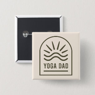 Bóton Quadrado 5.08cm Yoga pai zen yogi men boho