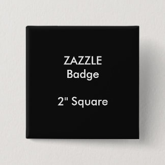 Bóton Quadrado 5.08cm ZAZZLE - Impressão personalizada com Crachá quadra