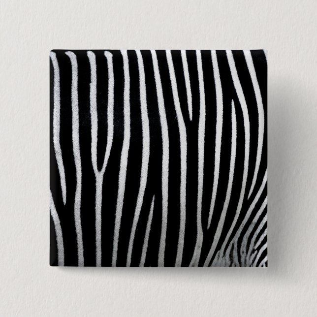 Bóton Quadrado 5.08cm Zebra Skin (Frente)