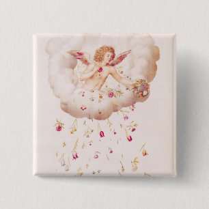 Bóton Quadrado 5.08cm Zephyr de, "La Guirlande de Julie", c.1642