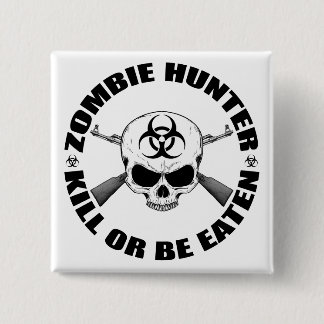Bóton Quadrado 5.08cm Zombie Hunter 2