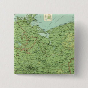 Bóton Quadrado 5.08cm Zona oriental da Alemanha