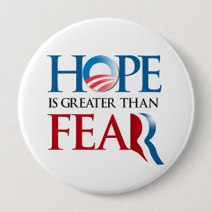 Bóton Redondo 10.16cm A esperança é maior do que Romney Fear.png