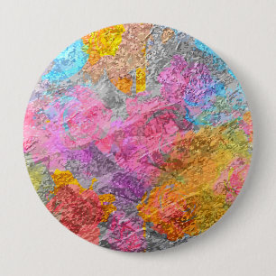 Bóton Redondo 10.16cm Abstrato Cores