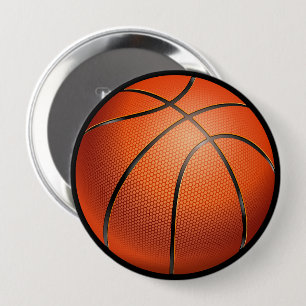 Bóton Redondo 10.16cm Adesivo de fã de basquete 3D legal para jogadores