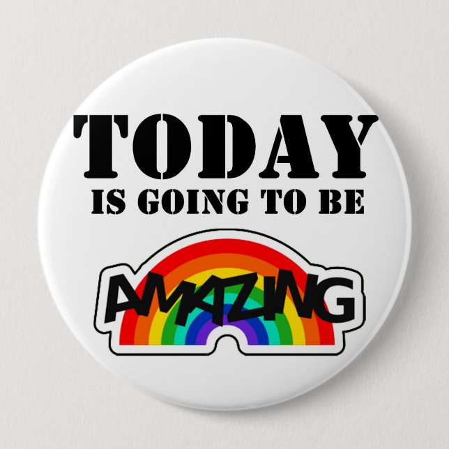 Bóton Redondo 10.16cm Afirmação do auto (Frente)