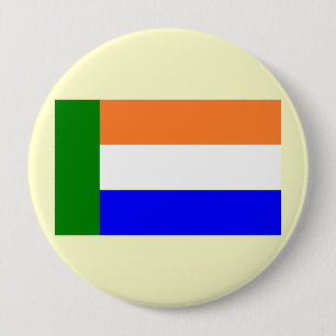 Bóton Redondo 10.16cm Afrikaner Vryheidsvlag, África do Sul