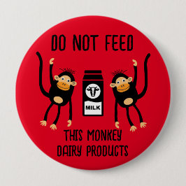 Bóton Redondo 10.16cm Anafilaxia Crianças Advertências Alérgicas