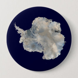 Bóton Redondo 10.16cm Antártica (Imagem Azul Marble da NASA)