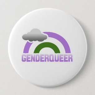 BÓTON REDONDO 10.16CM ARCO-ÍRIS DE GENDERQUEER