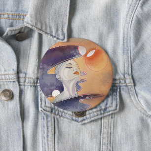 Bóton Redondo 10.16cm Ataque à Nebula e Colar Galáctico