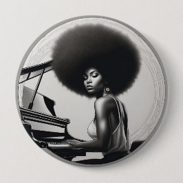 Bóton Redondo 10.16cm badges afrro 