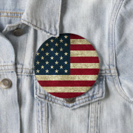 Bóton Redondo 10.16cm Bandeira Americana