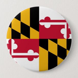 Bóton Redondo 10.16cm Bandeira do estado de Maryland