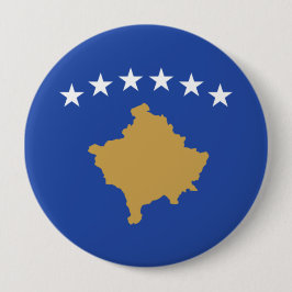 Bóton Redondo 10.16cm Bandeira do Kosovo