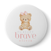 beary brave childhood cancer sick kids custom name