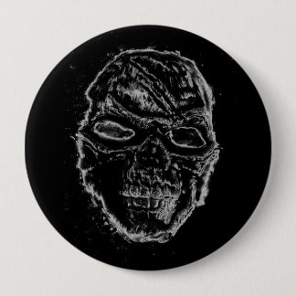 Bóton Redondo 10.16cm Black skull