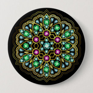 Bóton Redondo 10.16cm Bling Brooch / Pin para as damas ... : )